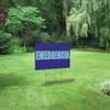 Fastasticdeals Weatherproof Yard Sign Emergerncia Outdoor Advertising Printing Blue Lawn