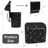 Accmor Bling Car Trash Can with Lid, Mini Auto Garbage