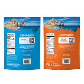 BAJA BEEF Jerky Snack Packs - Beef Jerky Variety Pack, Beef Jerky Gifts for Men, Beef Jerky Sampler, High Protein Craft Jerky Assortment, Gluten Free - Traditional & Sweet Orange, 2.5 Oz Bags (4 Pack)