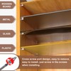 EFUTURETIME Pack of 120 Shelf Brackets Diameter 7.3 mm with