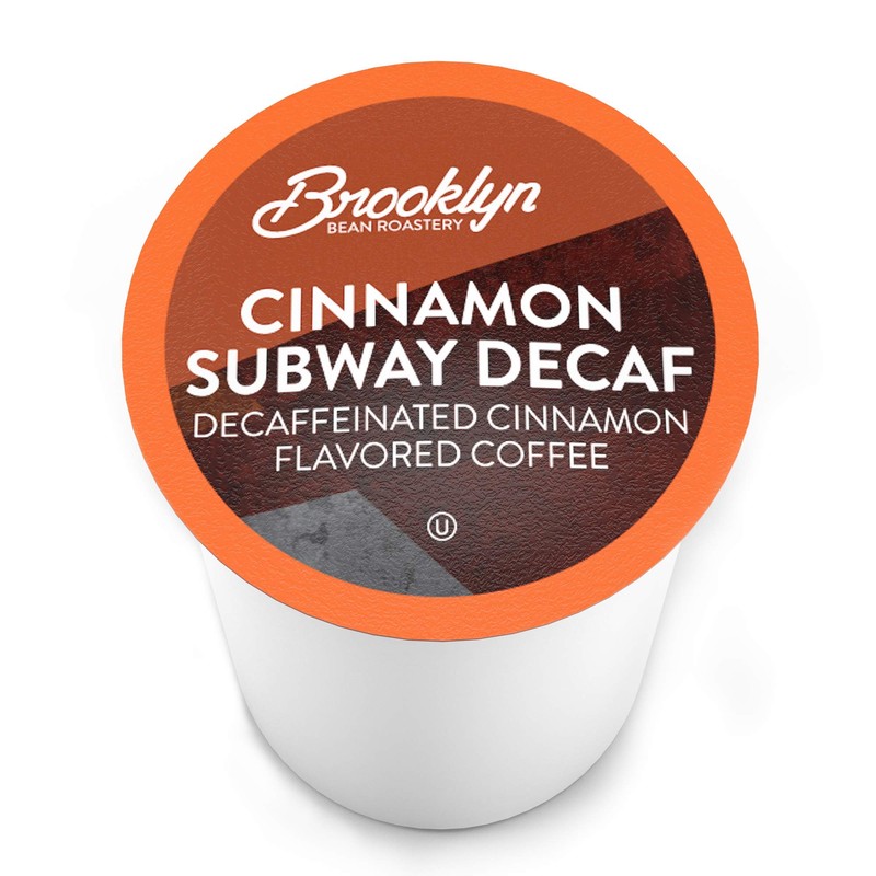 Brooklyn Beans Decaf Coffee Pods, Cinnamon Subway - Compatible with