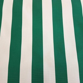 Fabric Sold by the Metre Awning Fabric Block Stripes Green White Stripes UV Resistant Privacy Screen