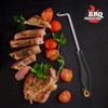 BBQ Moments Pigtail Food Flipper, Stainless Steel Meat Hook Flipper