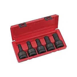 Sunex Tool  4506 3/4" Drive 5 Piece Sae Hex Impact Set