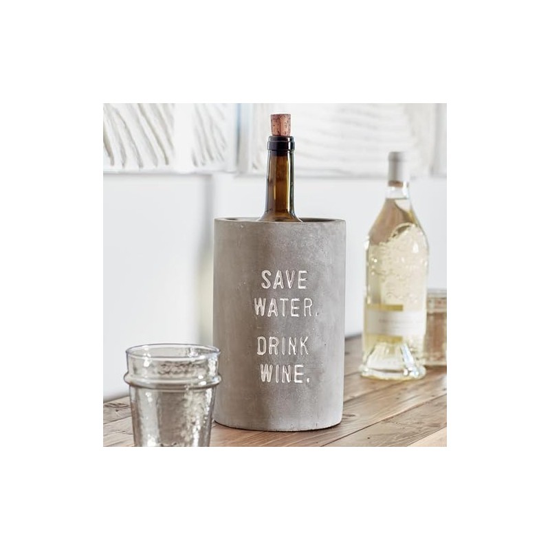 Santa Barbara Design Studio Wine Chiller Cement Holder for Wines,
