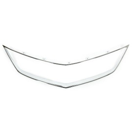 HECASA Grille Trim Compatible with 2016-2018 Acura ILX Base Replacement for AC1202108 71122TX6A51 Front Chrome Grill Molding Silvery