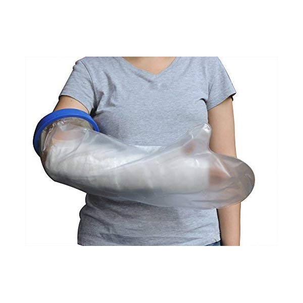 Waterproof Arm Cast Cover for Protection While Taking Shower | Lightweight Arm Cast Guard Transparent for Bath and Shower | Reusable Cast Protector for Adults to Keep Casts and Bandages Dry