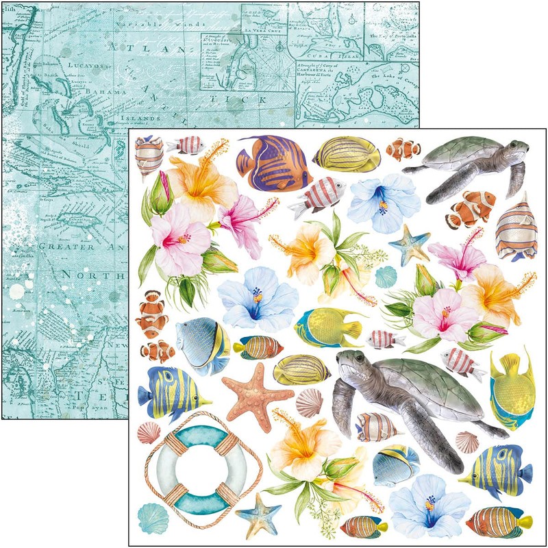 Ciao Bella Summer Breeze 12"x12" Patterns Pad - 190gsm