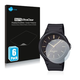 Savvies 6 Pack Screen Protector compatible with Casio Unisex MW-240 Protection Film Clear