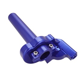 Runfarr Motorcycle Throttle, 22mm CNC Aluminum Quick Twister Throttle With Throttle Cable+Grips+Palm Pad for CRF50 XR250 CRF70 CRF80 CRF100 CRF150 CR250 XR50 Pit Dirt Bike Blue