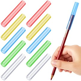 20 Toppers Masticables para Lápices Tubos Masticables para Niños Toppers de Lápiz de Silicona Ayuda para Masticar Motora Oral Sensorial para Adultos con Ansiedad, Autismo, TDAH, Problemas