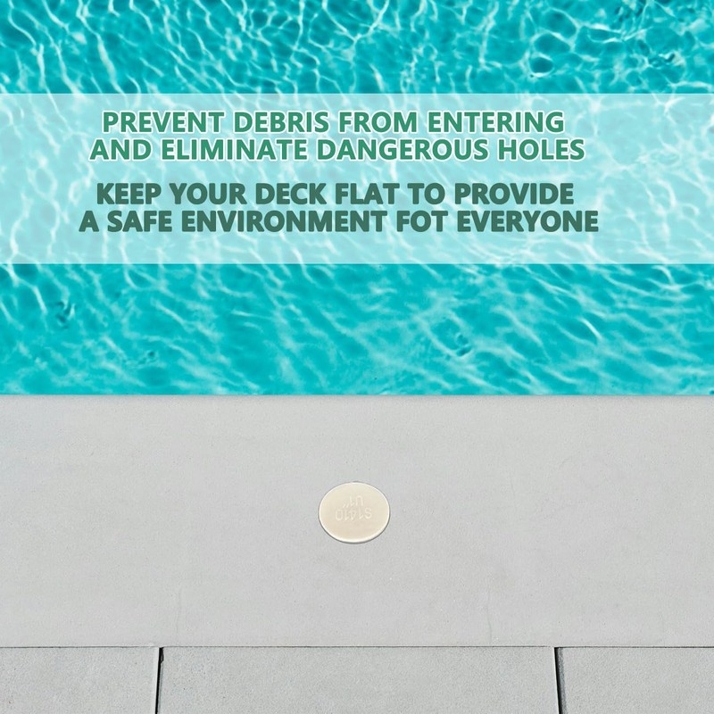 Alibazon 20 pcs 1 Inch Pool Fence Hole Cover Deck
