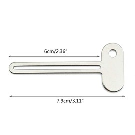 NUEAYMS Semicircular Metal Manual Toothpaste Squeezer Stainless Steel Dispenser Tube Squeezer Hand Cream Tube For Key Set Practical Gadget For Home Bathroom Hand Cream Tube Key