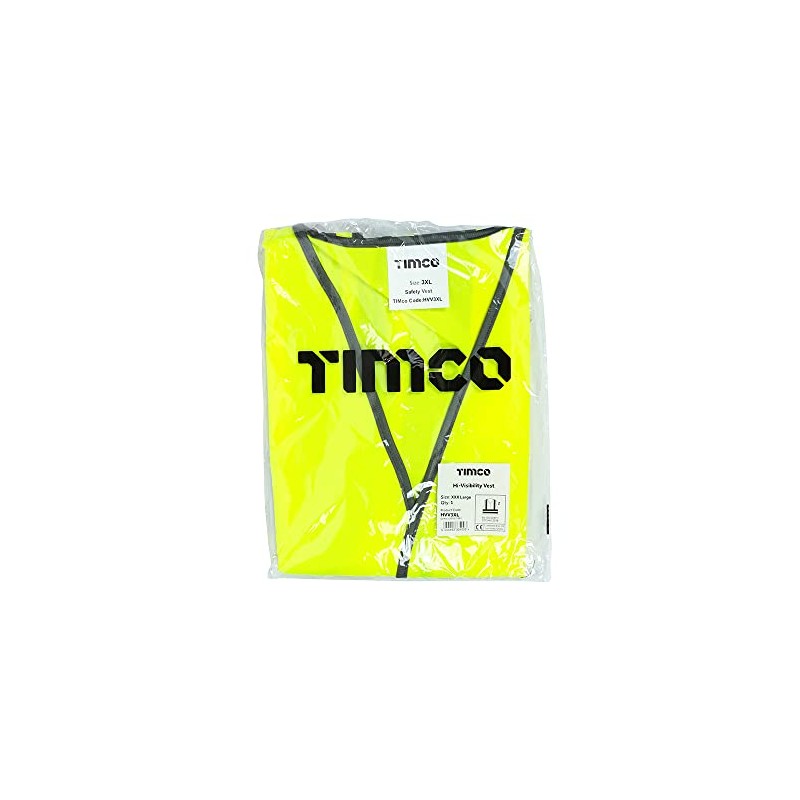 TIMCO HVVXXL Hi-Visibility Vest - Yellow