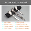 Titanium Chopsticks with Case, XBD Supply 2 Pairs of 9