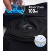 FORVEVO Men's Incontinence Underwear, Black Boxer Brief with Protective Pads,