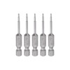 HARFINGTON 5pcs 1/16" Hex Screwdriver Bit SAE 1/4" Hex Shank