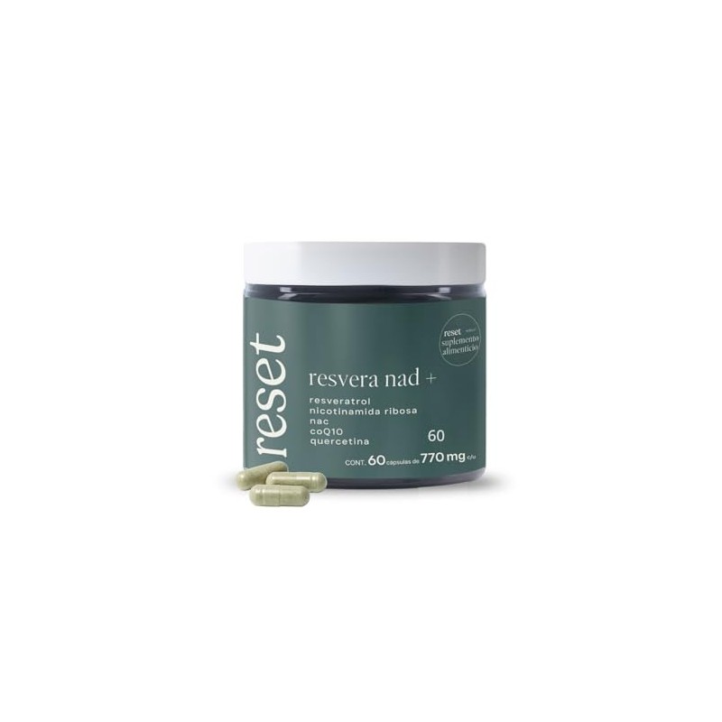 RESET WELLNESS | RESVERA NAD + con Resveratrol, NAC, NR,