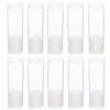SEWACC 10pcs Coin Storage Tubes Round Clear Plastic Quarter Tubes