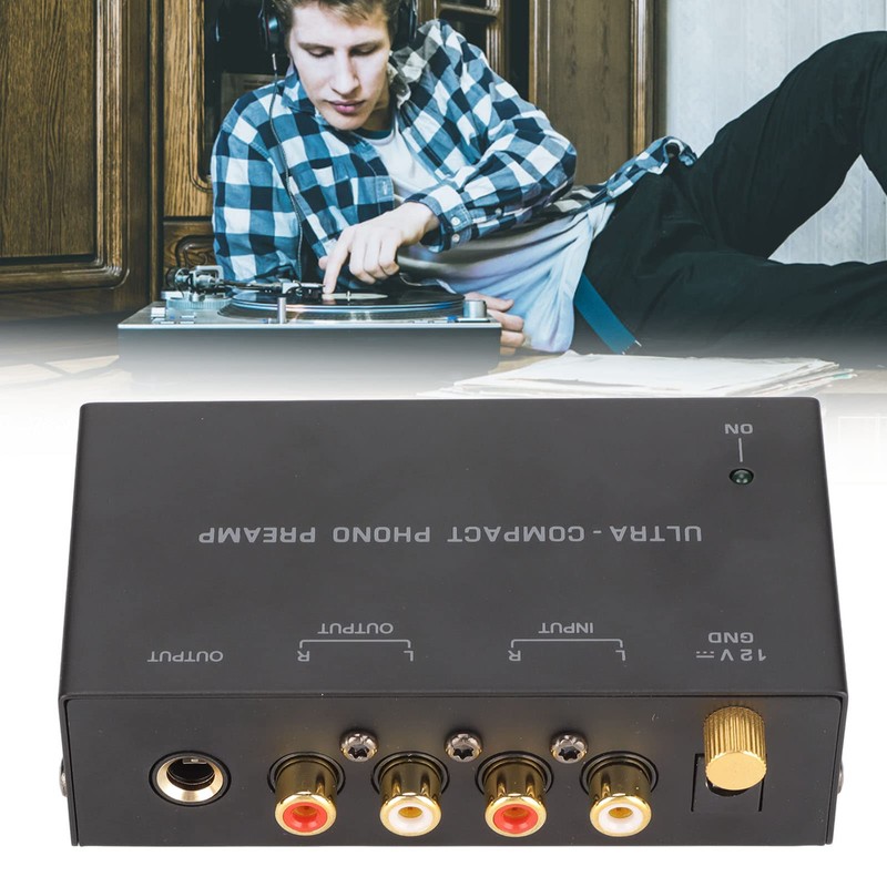 Preamplificador de Tocadiscos Phono, PP400 Entrada Estéreo Salida Amplificador de