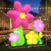 KOOY 6FT Summer Inflatable Flower Outdoor Decoration Multi-Colored Blow up
