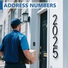 QPMWDBSZ 8 Inch Floating House Numbers, Modern Metal Address Numbers