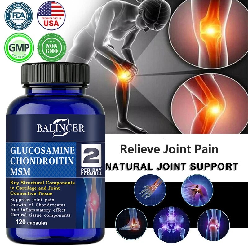 Balincer Glucosamine Chondroitin Turmeric,- Bones, Joint Support,Growth of Chondrocytes