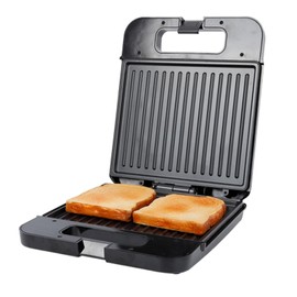 NPYELP Sandwich Maker Sandwich Press with Dual-Sided Heating Grill, Non-Stick Coated Plates, Indicator Lights, 1400W Perfect for Cooking French Toast, Omelet, Grilled Cheese, Panini