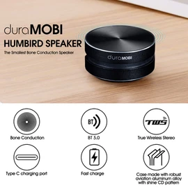 Bone Conduction Speaker,2 Packs Wirelessly BT Speaker Bone Conduction Speakers Portable Loud Stereo Sound Built-in Mic Sound Box Black Black