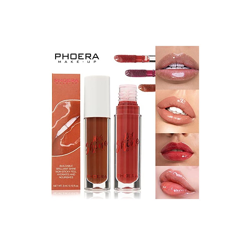 AQUAPURITY Phoera® Cushiony High Shine Lip Gloss 3ml Pigmented Moisturising
