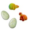 SES Creative 25083 Hatching Dinosaur 2 Surprise Eggs, Various Colours,