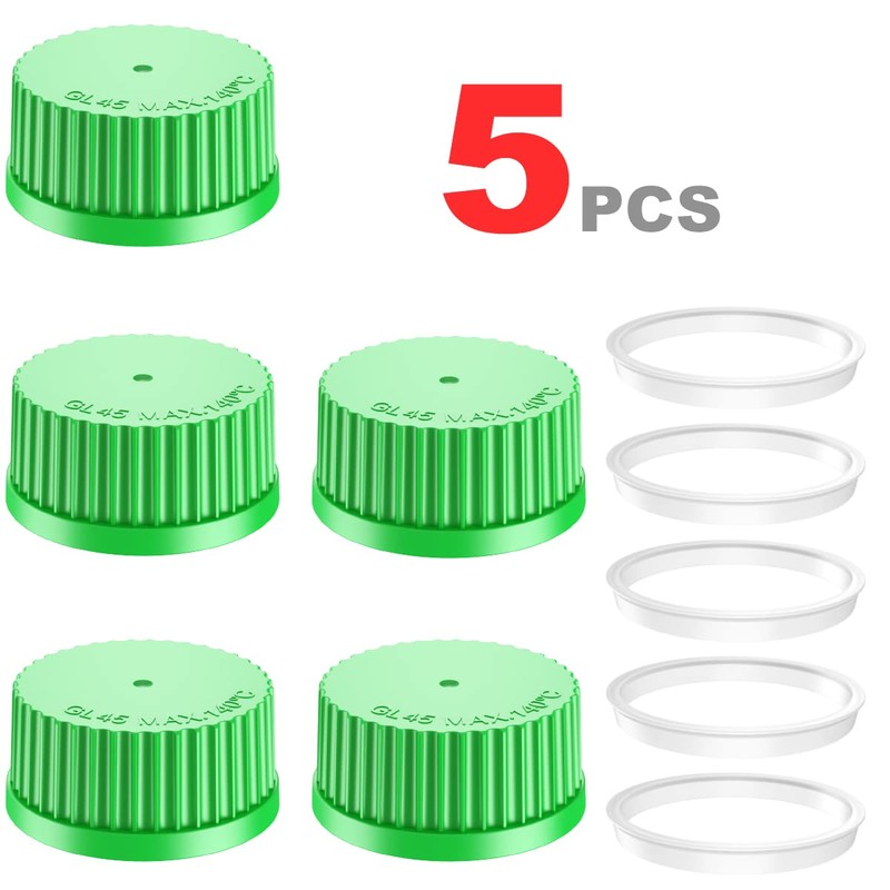 Ks-Tek GL45 - Juego de 5 tapas de rosca con