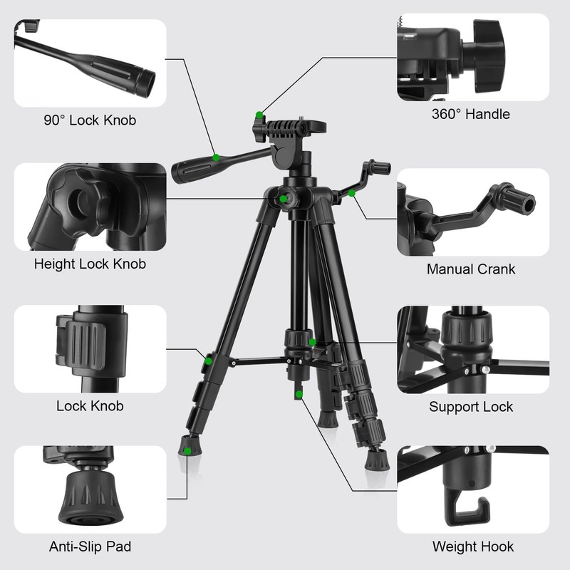 Laser Level 360 Self Leveling with Tripod,CinusLinus 4D Lazer Level,4x360°