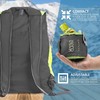 Lewis N. Clark Electrolight Backpack, Charcoal/Neon Lemon (Yellow) - 1101