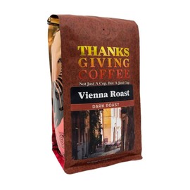 Thanksgiving Coffee "Vienna Roast - Dark Roast Blend" Dark Roasted Whole Bean Coffee - 12 Ounce Bag