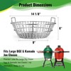 Charcoal Basket with Divider for Large Big Green Egg and