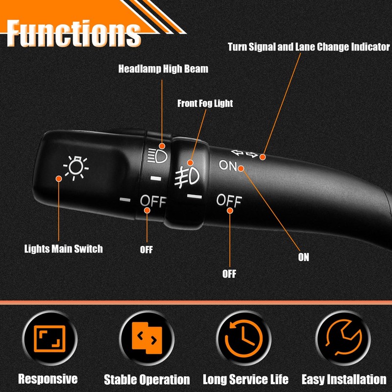 Quivimoro 8414014120 Headlight Dimmer Turn Signal Switch Fits for Toyota