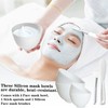 Bigwinyep 4Pcs Silicone Facial Mask Bowl DIY Face Mask Mixing