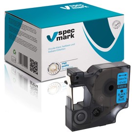 specmark Compatible with DYMO D1 45016 Label Tape 12 mm x 7 m Black on Blue (S0720560) Compatible with DYMO D1 for Printer LM Label Manager LP Label-Point LW -Writer DUO