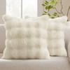 MIULEE Beige Cushion Cover, 40 x 40 cm, Set of