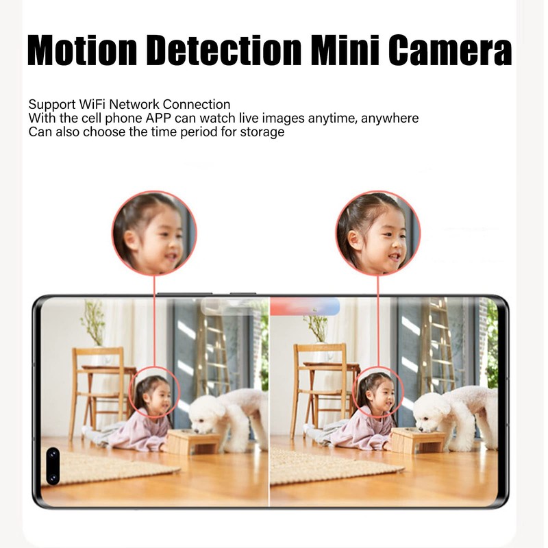 Wireless Camera 1080P Night Vision Motion Detection Loop WiFi Camera