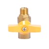 Oumuik Brass 1/4 Inch Ball Valve with Wing Handle -