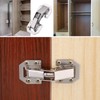 JIZZU 10Pcs Cabinet Hinges with Screws, Soft Close Hinges for