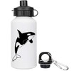 Azeeda 400ml 'Killer Whale' Kids Reusable Water/Drinks Bottle (WT00003110)