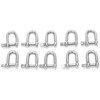 10pcs M4 Screw Pin Anchor Shackle 304 Stainless Steel Heavy