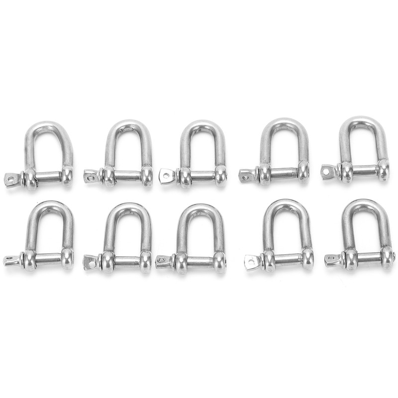 10pcs M4 Screw Pin Anchor Shackle 304 Stainless Steel Heavy