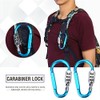 Carabiner Lock, D-Ring Chain Clip Hook Travel Bag Luggage Security