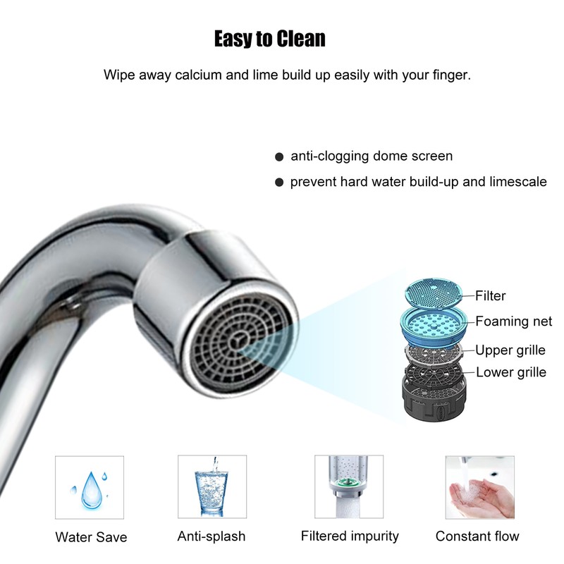 Foldable Faucet for Motorhome 360°Rotation Kitchen Faucet Sink High Arch