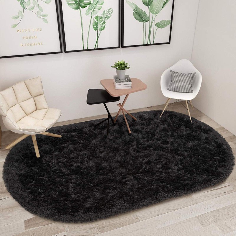 Junovo - Alfombra de Peluche para salón o recámara