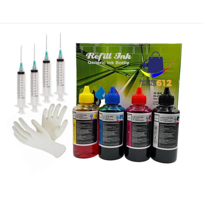 PRINTERWORLD Refillable Ink Cartridge 212 XL+400ml Ink Compatible With Epson